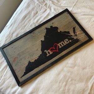 Wood sign - Virginia - Home